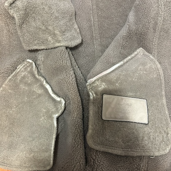 Coach Suede Leather Shearling Jacket size Small - Picture 6 of 7